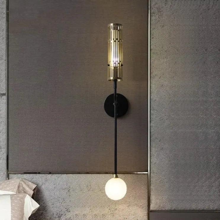 DecorBites™ Modern LED Wall Sconce with Gold Accents