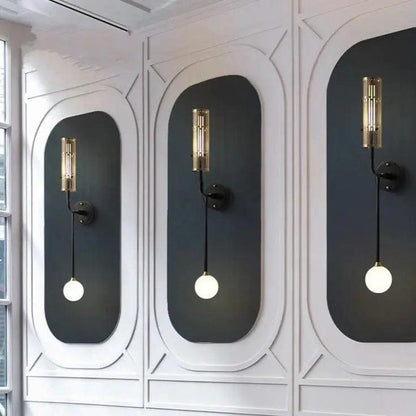 DecorBites™ Modern LED Wall Sconce with Gold Accents