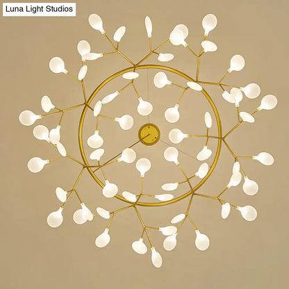 Modern gold branching led dining room chandelier 110v-120v
