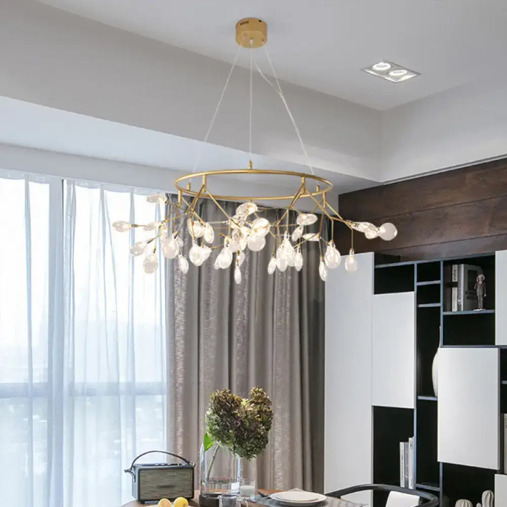 Modern gold branching led dining room chandelier 110v-120v