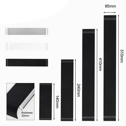 Modern black metal wall sconces – living room ambient lighting