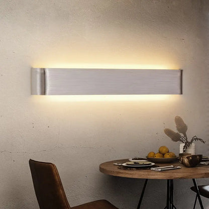 Modern black metal wall sconces – living room ambient lighting
