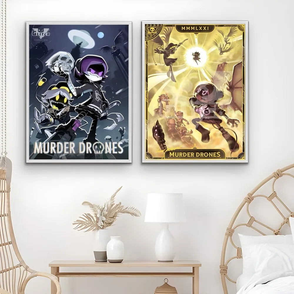 DecorBites™ Modern Murder Drones Poster - Home Decor