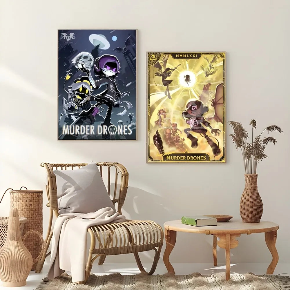 DecorBites™ Modern Murder Drones Poster - Home Decor
