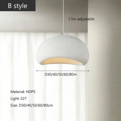 Modern gray and yellow dome pendant light dining room warm light