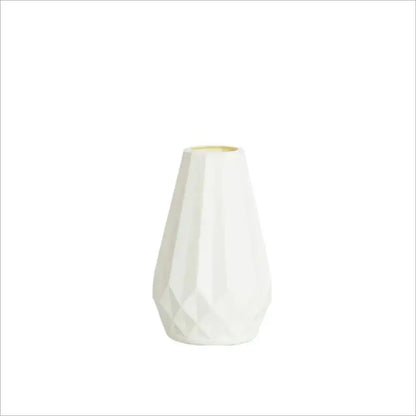 Modern nordic teal diamond shaped flower vase living room decor
