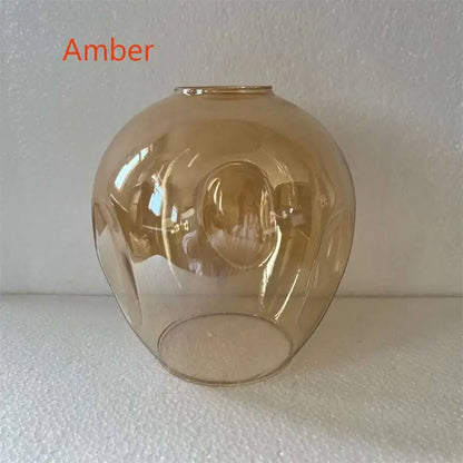 Modern amber nordic glass chandeliers for dining room dome light