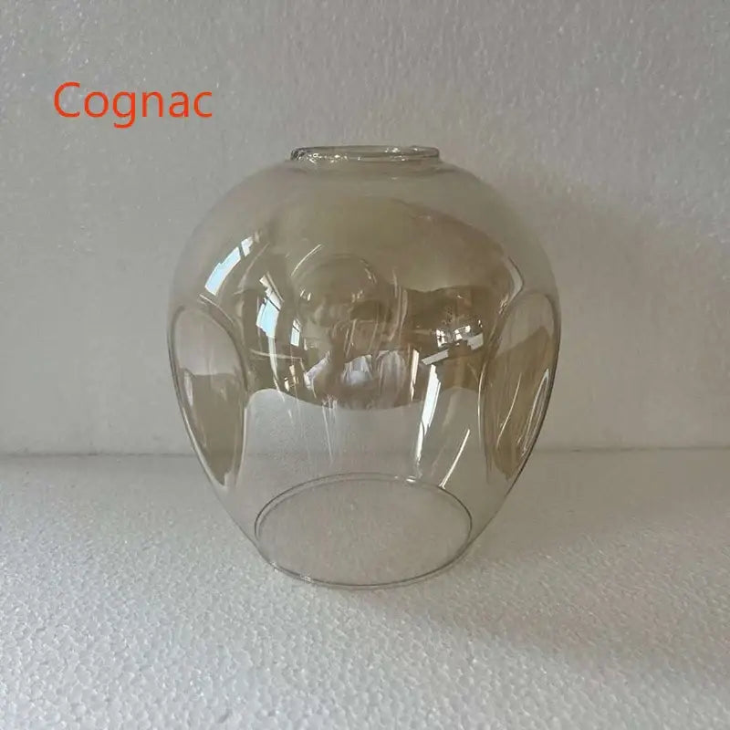 Modern amber nordic glass chandeliers for dining room dome light
