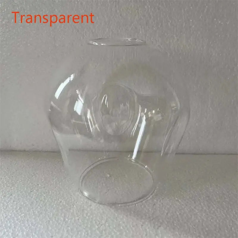 Modern amber nordic glass chandeliers for dining room dome light