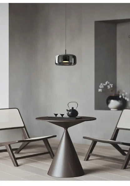 Modern amber nordic glass pendant lamp for kitchen dining room