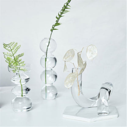 DecorBites™ Modern Nordic Glass Vases Set for Home and Wedding
