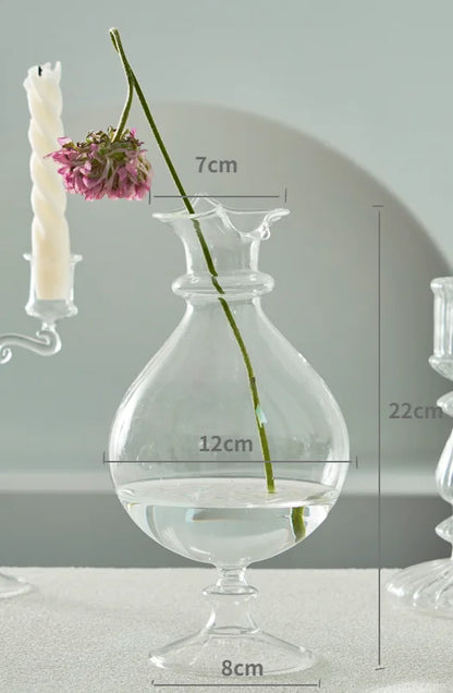DecorBites™ Modern Nordic Glass Vases Set for Home and Wedding