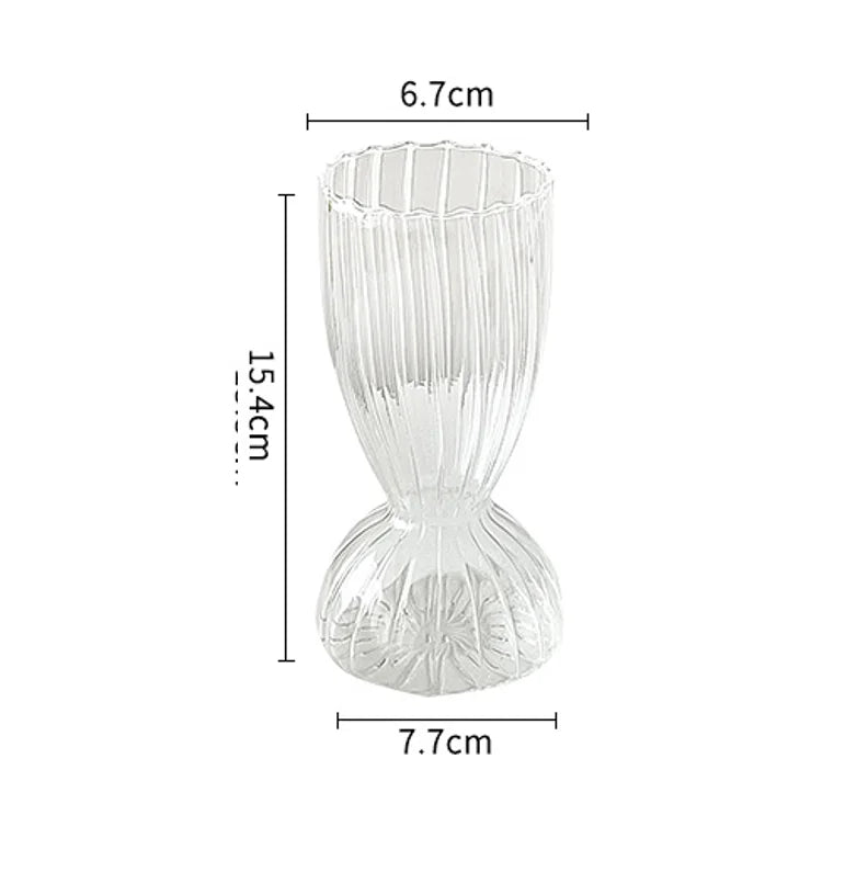 DecorBites™ Modern Nordic Glass Vases Set for Home and Wedding