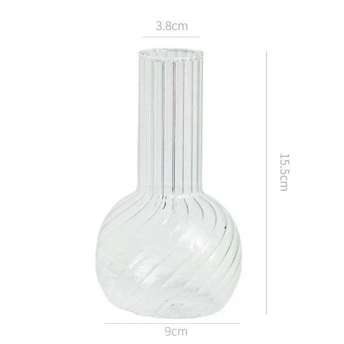 DecorBites™ Modern Nordic Glass Vases Set for Home and Wedding