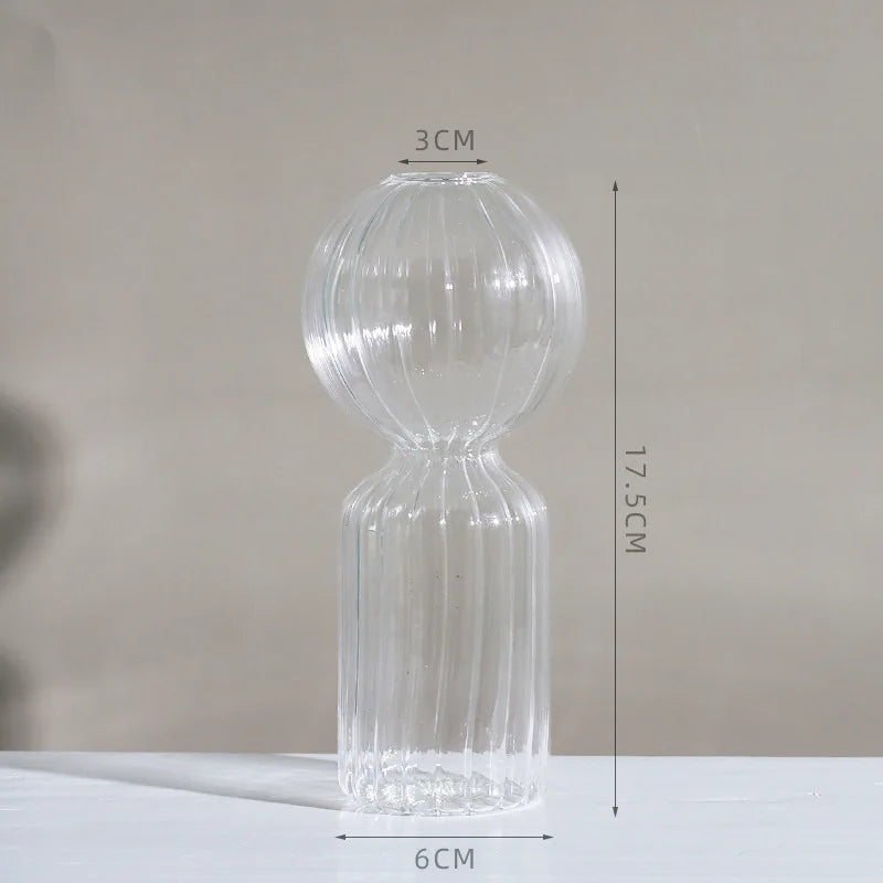 DecorBites™ Modern Nordic Glass Vases Set for Home and Wedding