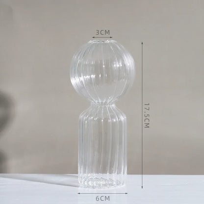 DecorBites™ Modern Nordic Glass Vases Set for Home and Wedding