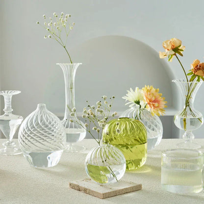 DecorBites™ Modern Nordic Glass Vases Set for Home and Wedding