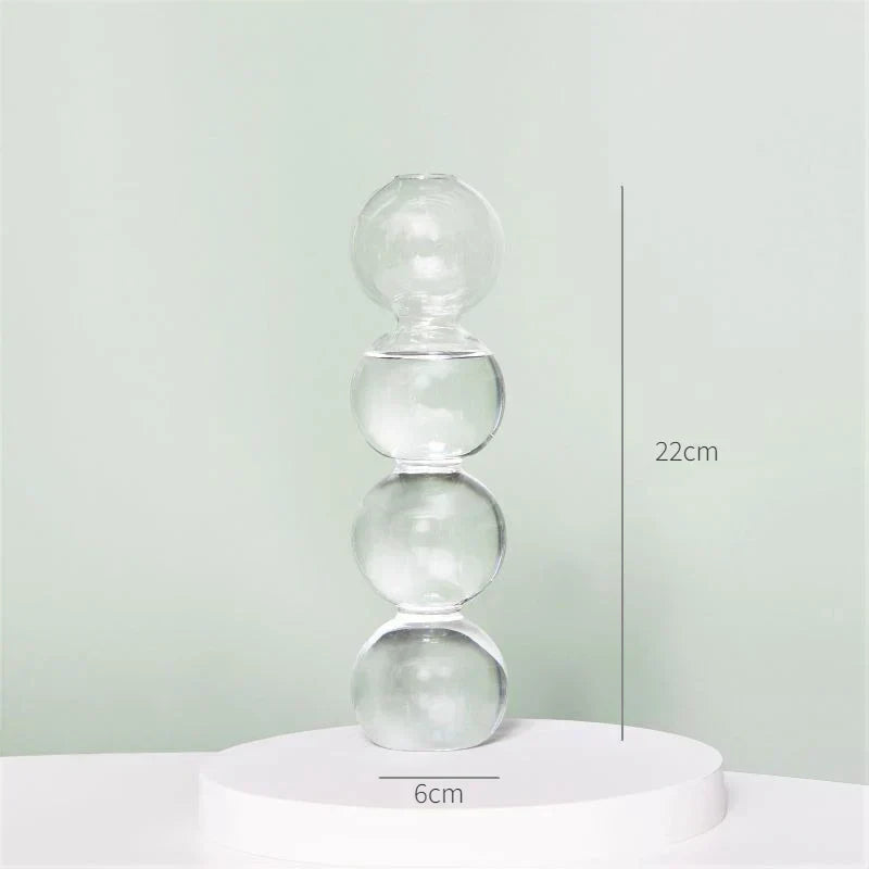 DecorBites™ Modern Nordic Glass Vases Set for Home and Wedding