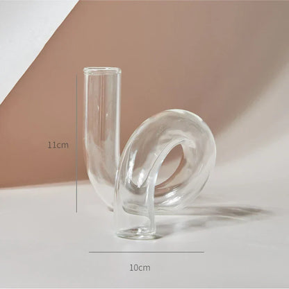 DecorBites™ Modern Nordic Glass Vases Set for Home and Wedding