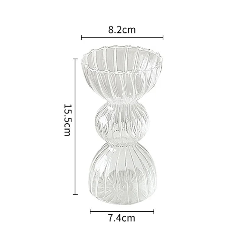 DecorBites™ Modern Nordic Glass Vases Set for Home and Wedding