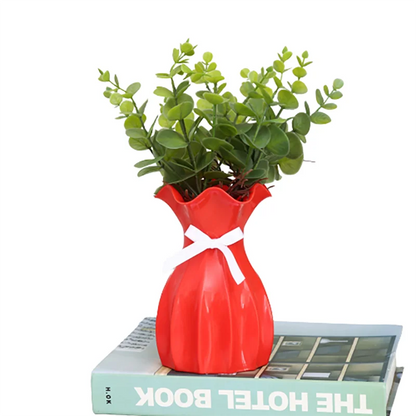 DecorBites™ Modern Nordic Mini White Flower Vase Home Decor