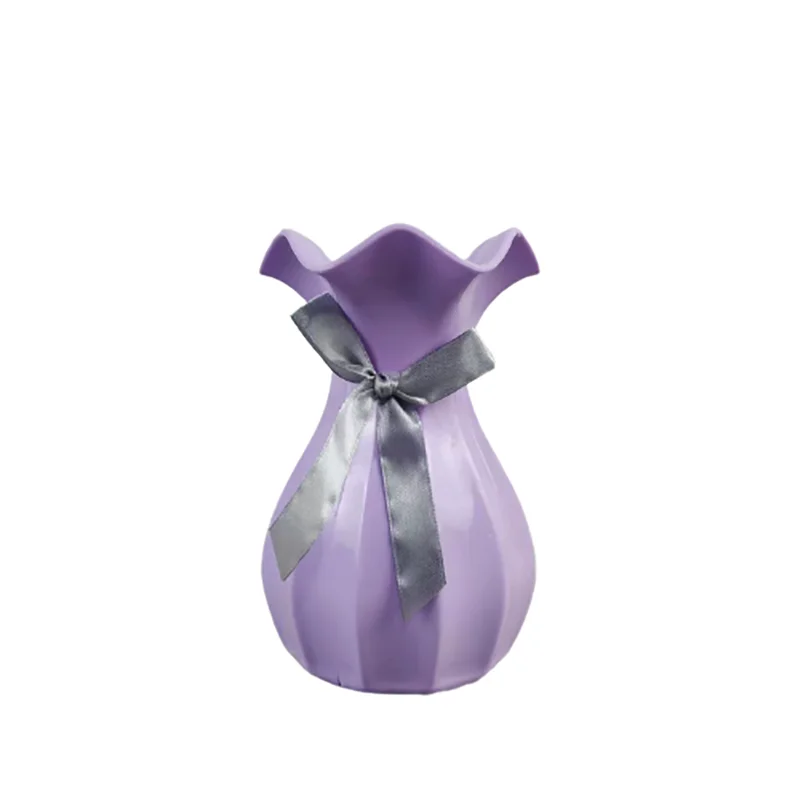 DecorBites™ Modern Nordic Mini White Flower Vase Home Decor