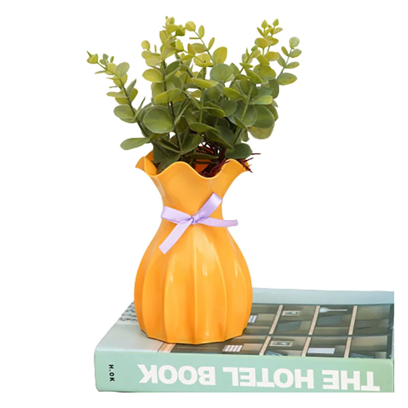 DecorBites™ Modern Nordic Mini White Flower Vase Home Decor
