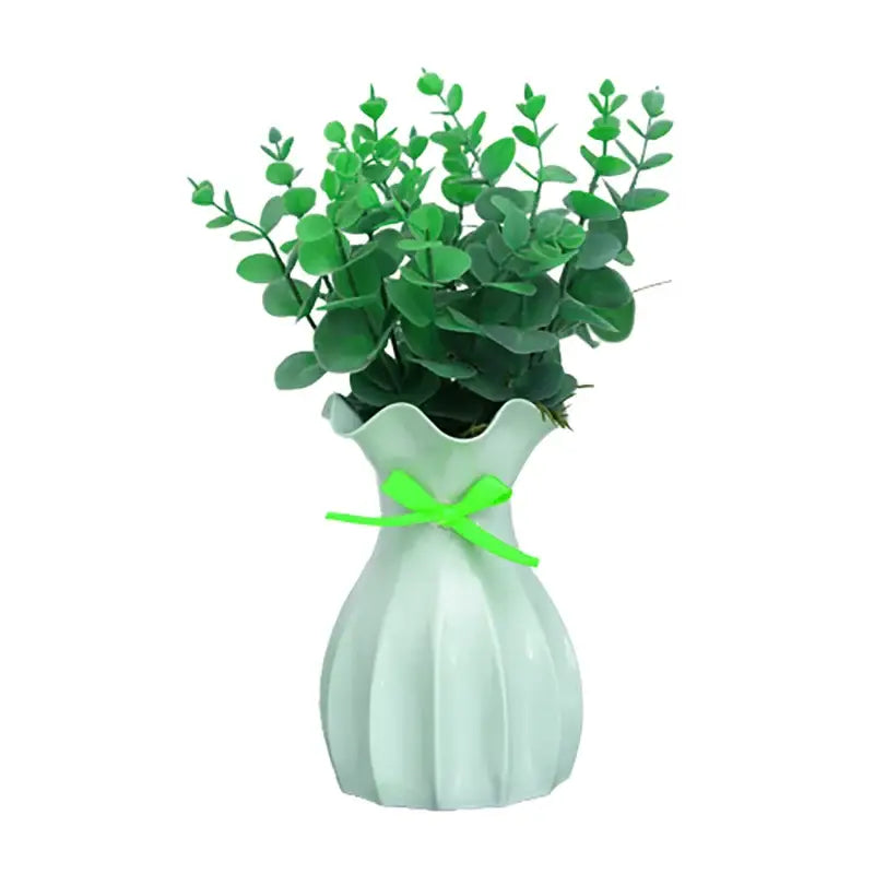 Modern ruffled pastel ceramic flower vase home decor living room
