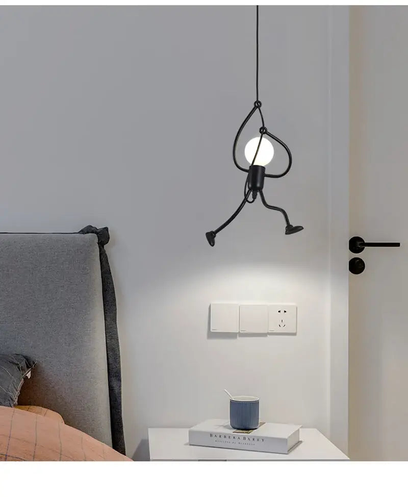 Modern black oval led pendant light dining room nordic pendant light