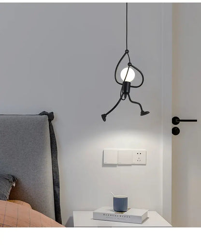 Modern black oval led pendant light dining room nordic pendant light
