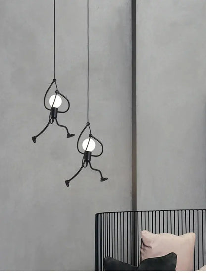 Modern black oval led pendant light dining room nordic pendant light