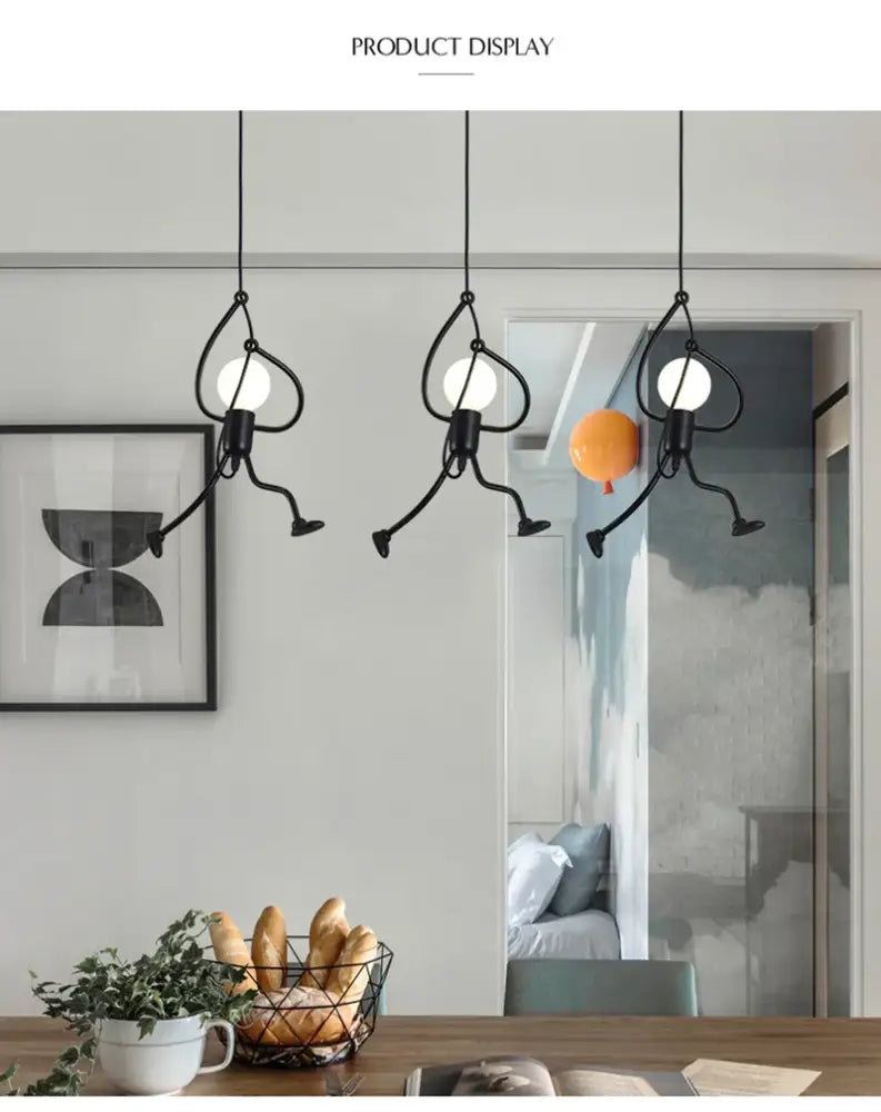 Modern black oval led pendant light dining room nordic pendant light