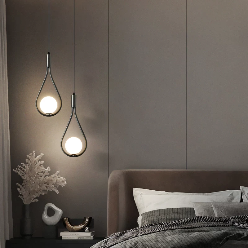 DecorBites™ Modern Nordic Pendant Light in Black or Gold