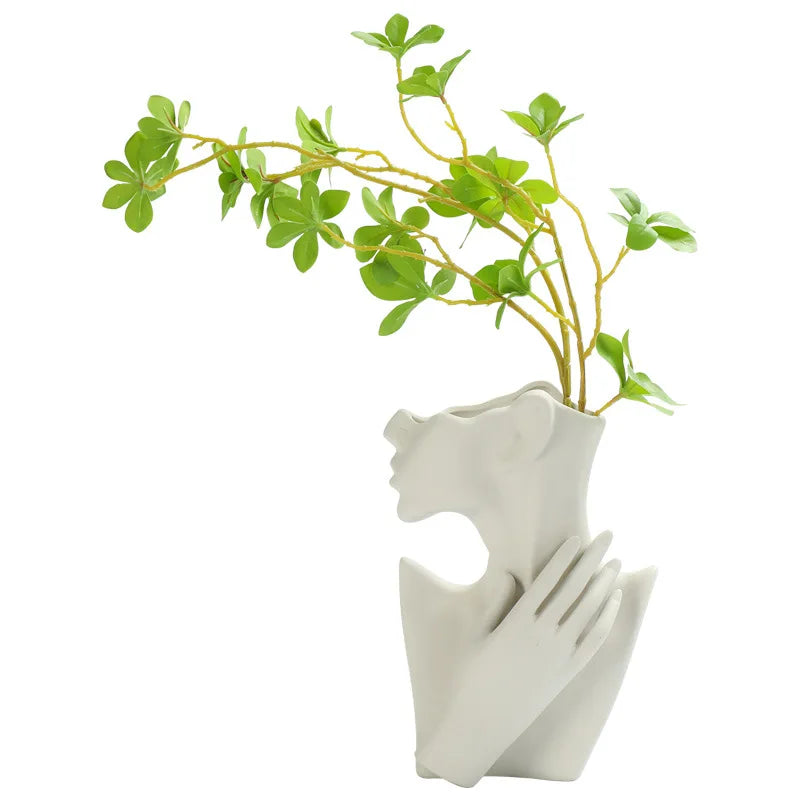 DecorBites™ Modern Nordic Style Ceramic Body Vase