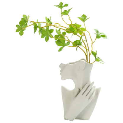 DecorBites™ Modern Nordic Style Ceramic Body Vase