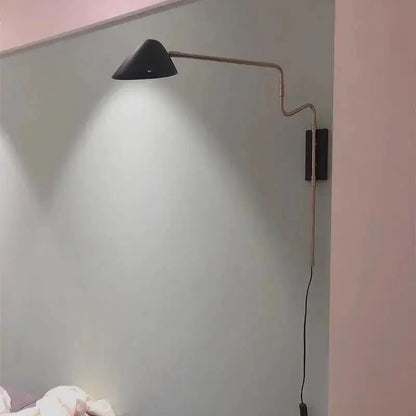 Modern anneke wall sconce gold & black bedroom light