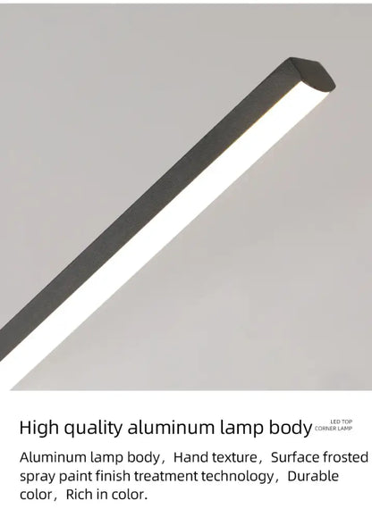 Modern black linear pendant light for dining room
