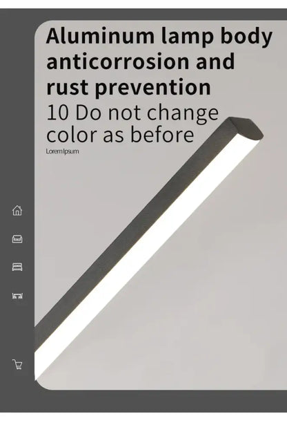 Modern black linear pendant light for dining room