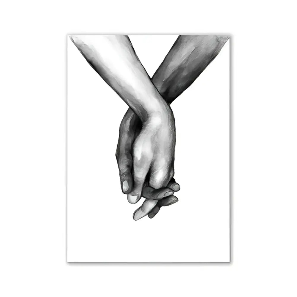 Modern pink aesthetic black & white ampersand wall art bedroom print