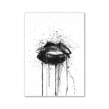 Modern pink minimalist wall art sketch for bedroom