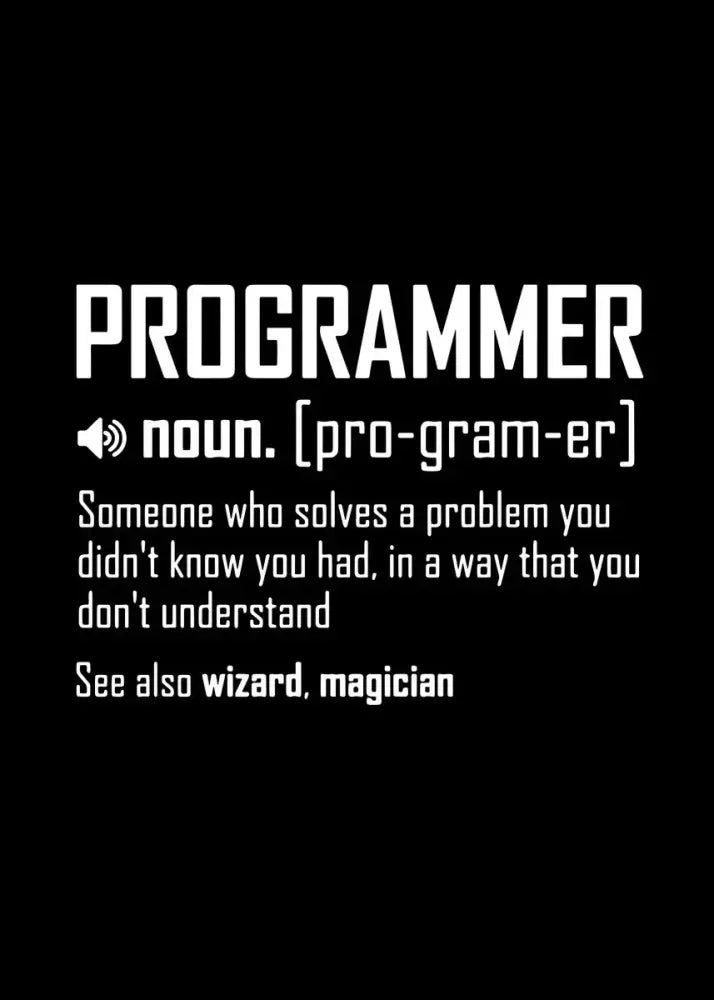 Modern 6 stages of debugging wall art office programmer gamer decor
