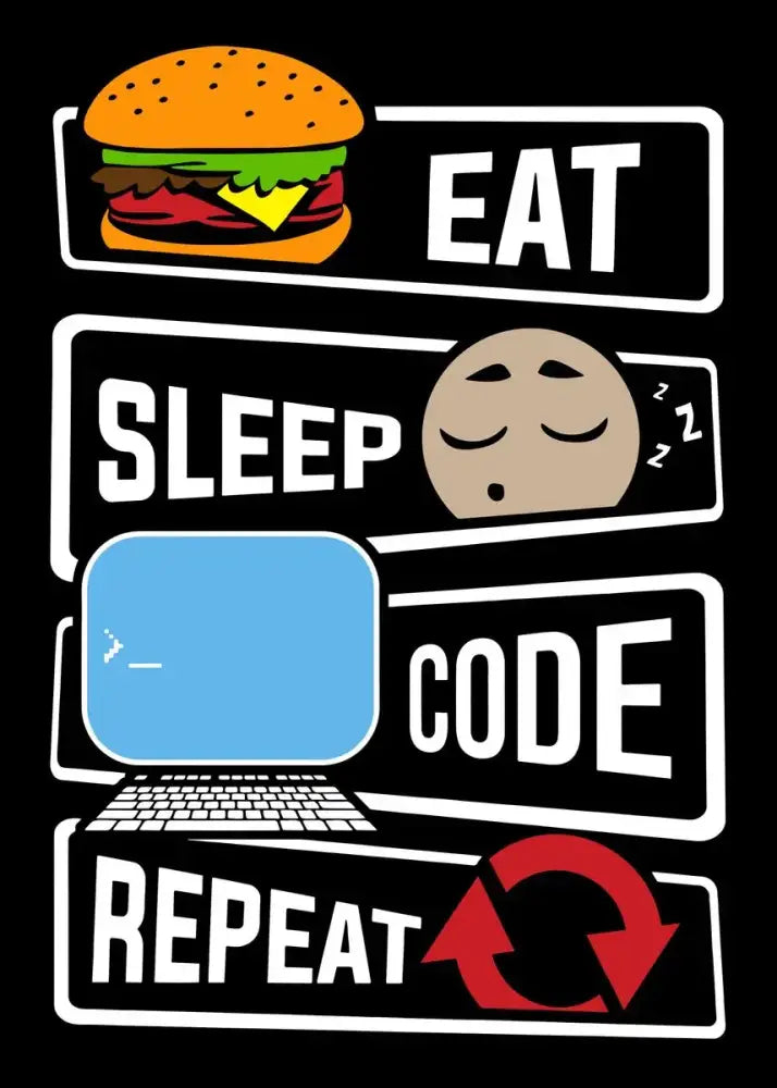 Modern 6 stages of debugging wall art office programmer gamer decor