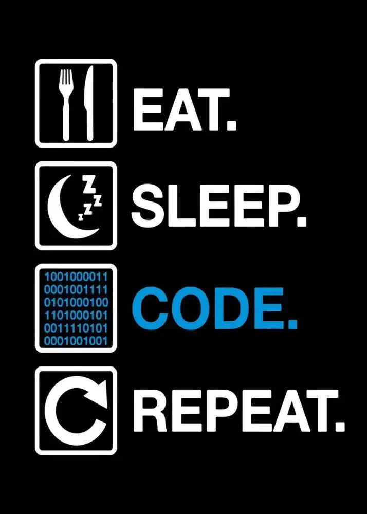 Modern 6 stages of debugging wall art office programmer gamer decor