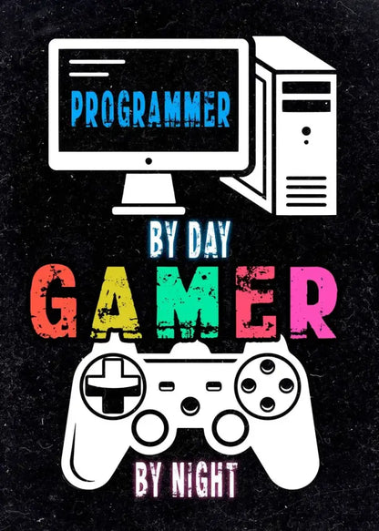 Modern 6 stages of debugging wall art office programmer gamer decor