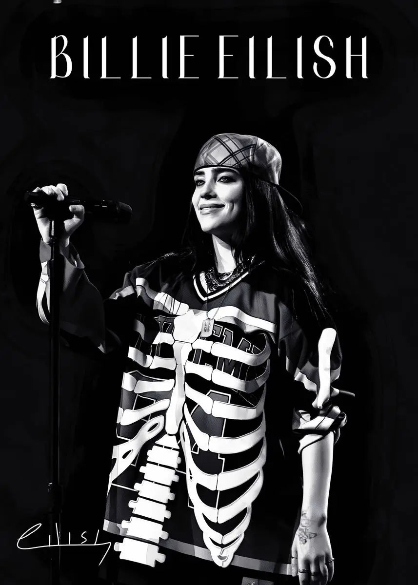 DecorBites™ Modern Singer B-Billies Print Canvas Wall Art