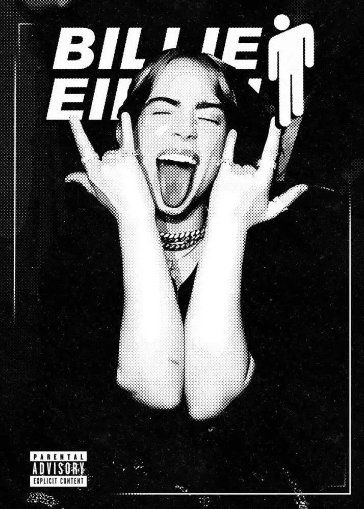 Modern singer b-billies print canvas wall art bedroom decor
