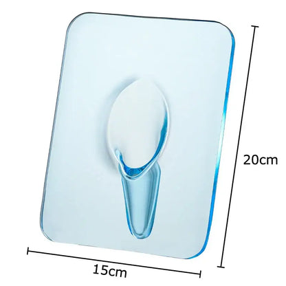 Modern transparent square vase wall mounted living room decor