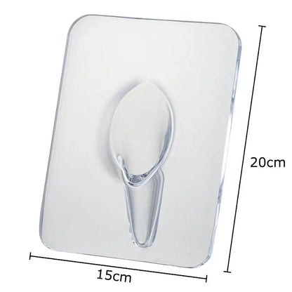 Modern transparent square vase wall mounted living room decor