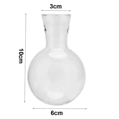 Modern wooden frame glass vase set of 5 living room terrarium