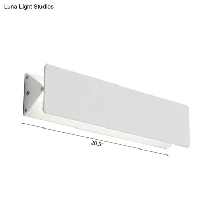 Modern white linear led wall light outdoor direct wired electric